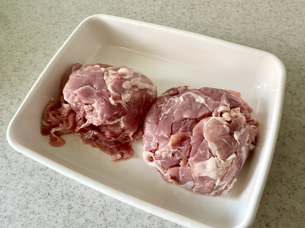 富士湧水ポークのスライス肉（２パック分）