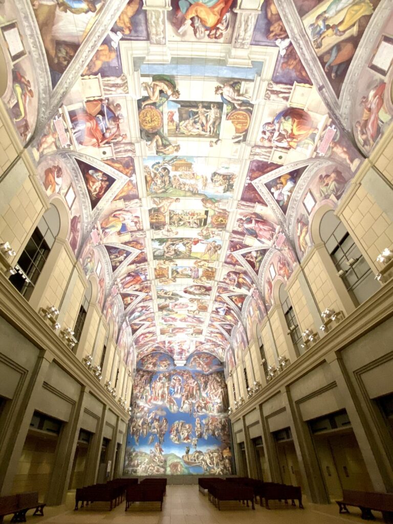 大塚国際美術館のシスティーナ礼拝堂陶板の天井画