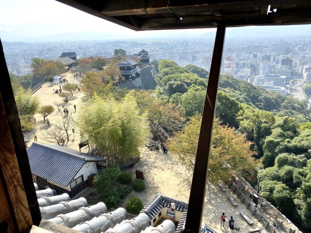 松山城天守閣からの眺め